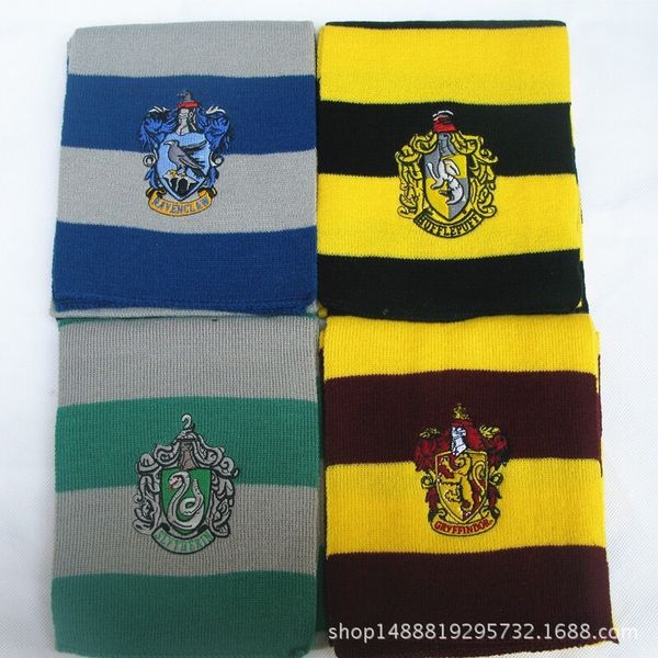 

harry potter slytherin raven crouch patch scarf, Blue;gray
