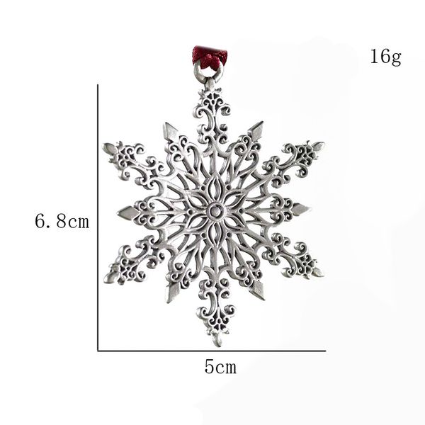 2021 Nuovi ornamenti per l'albero di Natale Ciondoli di Natale Pendenti con pupazzo di neve in metallo Ornamenti di Natale Decorazioni per la casa all'ingrosso