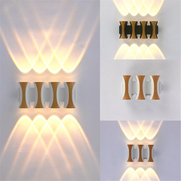 

outdoor wall lamps 2021 modern led waterproof lamp porch garden indoor aluminum light black white gold