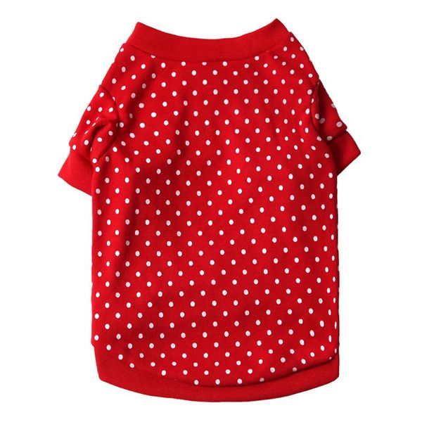 

dog apparel bigeyedog t-shirt cute dots clothes summer spring pet tshirt cat puppy chihuahua costume coat
