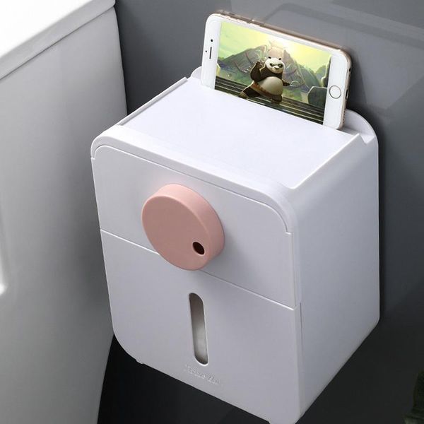 

toilet paper holders waterproof organizer home bathroom portable holder multifunction double-layer tissue box