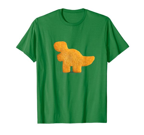 

dino t-rex chicken nugget | funny dino tyrannosaurus shirt, White;black