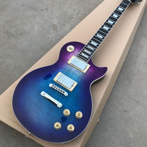 

delivery, various colors, tiger maple electric guitar, silver hardware