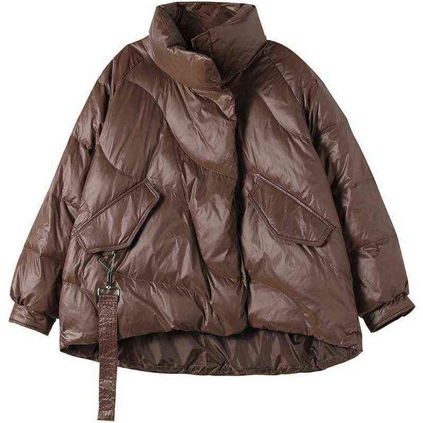 

down et women's short 2021 winter fashion cocoon korean large qy, Black