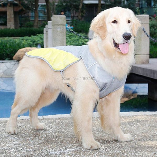 

dog apparel 5pcs/lot vest summer cool clothes pet clothe breathable heat stroke cooling non-irritating fiber