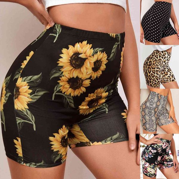 

pants print tight sport women shorts workout leggings slip cyclist daily casual elastic high waist, White;black