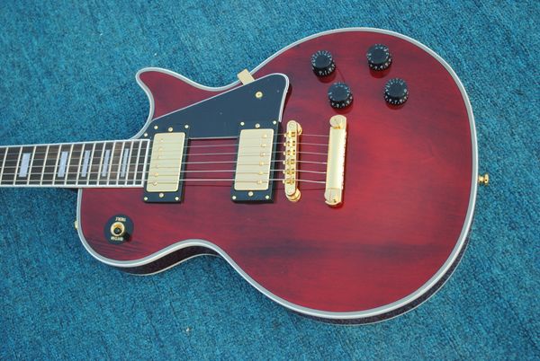 

classical slash guitar upgraded model # pickups transparent red version flamed maple top