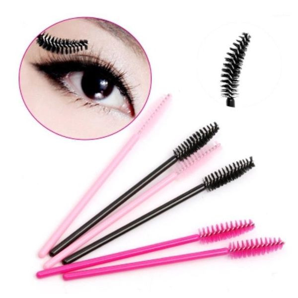 

wholesale 50pcs disposable eyelash brush mascara wands applicator wand brushes comb spoolers makeup tool kit1