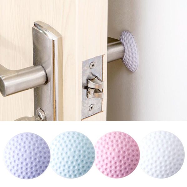 

door catches & closers soft rubber pad to protect the wall self adhesive ser golf modelling fender stickers(white/blue/pink/purple)12pcs
