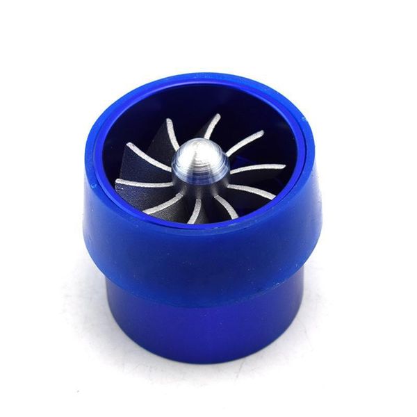 

car organizer turbine turbo universal with an intake supercharger air blue