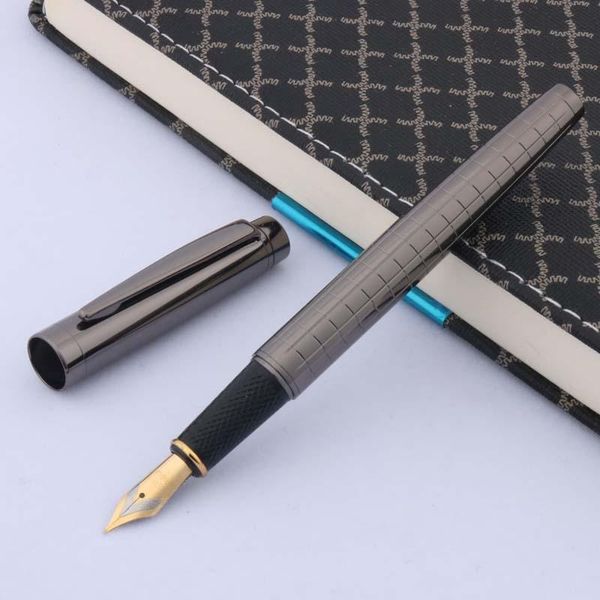 

fountain pens gun gray business gift filamentary wave golden accessories pen