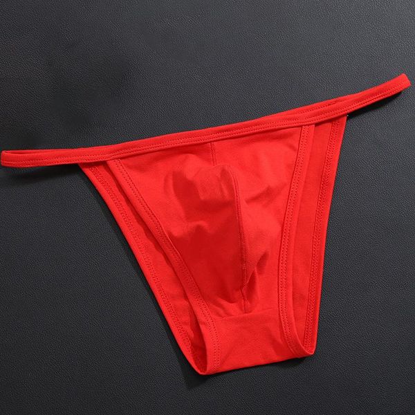 Homens de algodão underwear cordas lingerie thongs briefs calcinha sissy tanga shorts cuecas