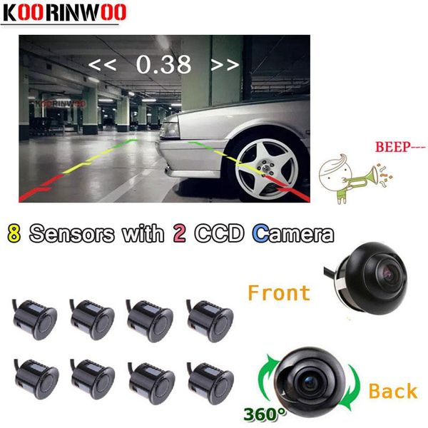 

car rear view cameras& parking sensors koorinwoo video jalousie parktronic 8 alarm front camera backup car-detector