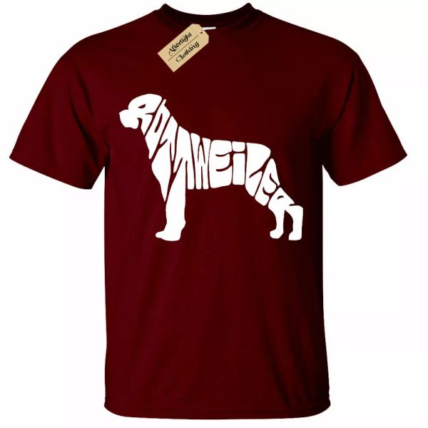 

rottweiler t shirt man gift dog lovers t-shirt, White;black