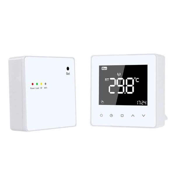 

smart home control wi-fi thermostat 3a temperature controller&receiver for gas boiler thermal actuator valve app remote voice