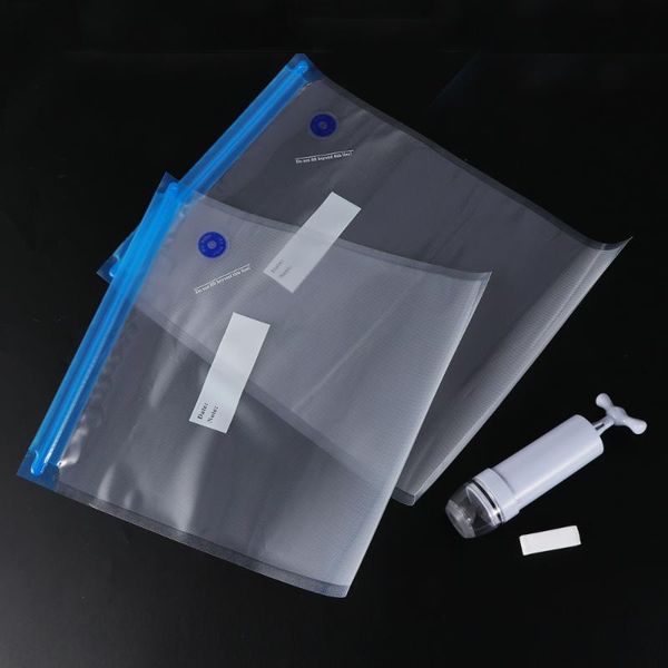 

storage bags vacuum fresh-keeping exhaust seal bag set(blue)