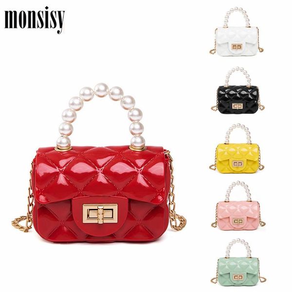 

monsisy 2021 mini chains crossbody bags for women luxury designer diamond lattice shoulder ladies girl small messenger purse, White