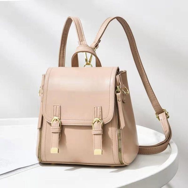 

casual trendy fashion shoulder bag simple and versatile diagonal pu backpack cross body