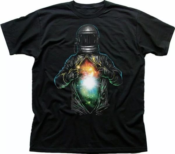 

Spaceman Universe inside black t-shirt 9367, White;black