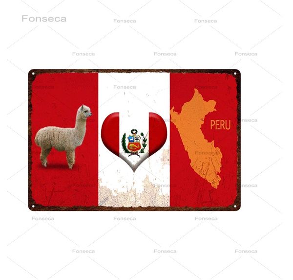 

nation flag city scenery tin sign vintage travel scenery metal sign bar wall decoration home decor painting plaques art postera
