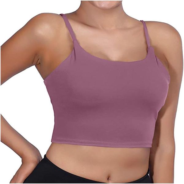 

bras fashion women sleeveless casual vest ladies chest pad movement short tank fitness sportswear feminine female underwear, Red;black