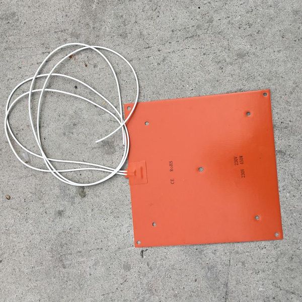 

blankets 20x20'' 508x508mm heater pad for creality cr-10 s5 printer with 4 screw holes digital control flexible silicone heating b