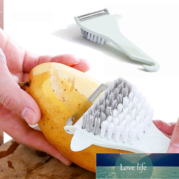 Peeler vegetal multifuncional com pincel de cenoura plástica Batata Peeler Vegetal Acessórios de cozinha Acessórios de fábrica Preço de fábrica Qualidade mais recente