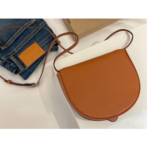 

outlet 2021 rowe high version saddle bag heels daily simple women's one shoulder messenger bag luxuryss designerss yw