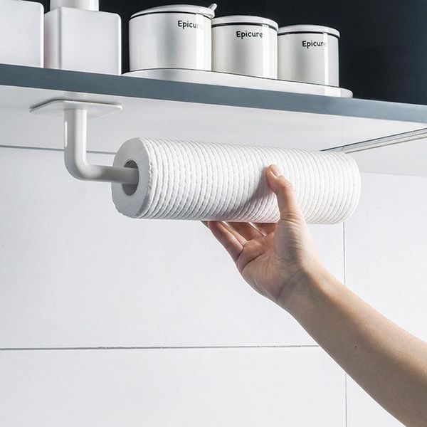 

hooks & rails multifunction kitchen holder tissue pot lid shelf bathroom toilet paper roll home towel storage rack