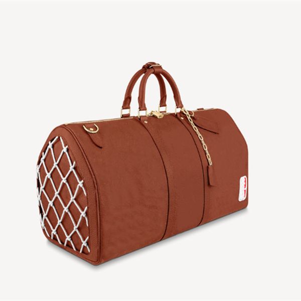 

hand luggage travel duffle bag embossed old flower handbag lady women men duffel bags handbags mens 55cm