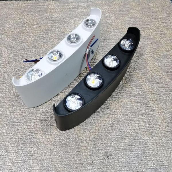 

2x3w 2x4wled wall lamp aluminum outdoor ip65 waterproof up down light for home stair bedroom bedside bathroom corridor lamps