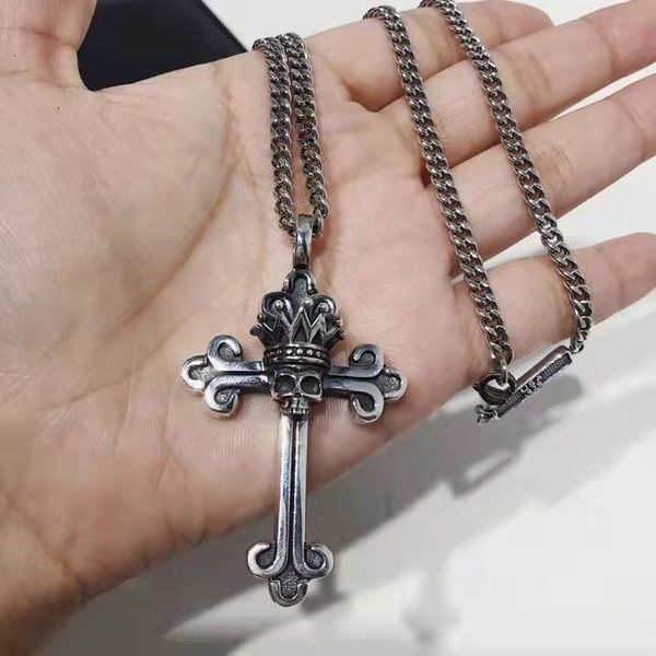 

necklace fashion kingbaby hip hop thai silver s925 cross skull