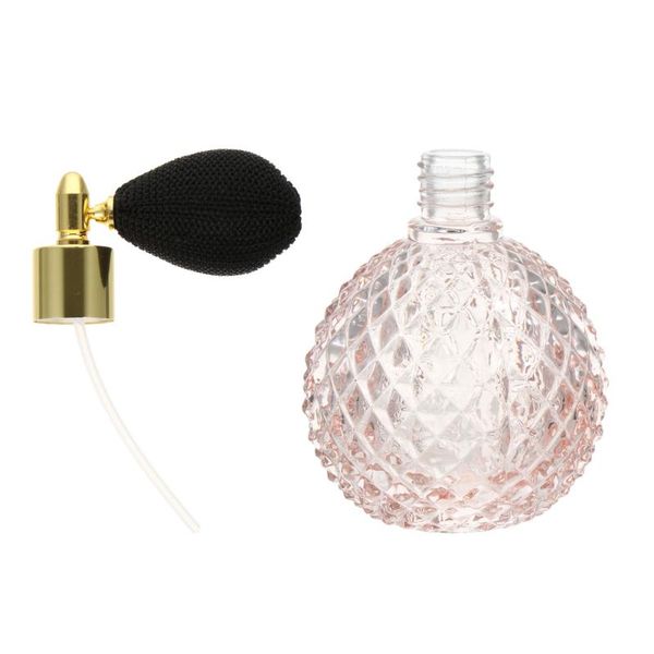 

storage bottles & jars 1 set 100ml spray bottle empty perfume holder container with air bulb