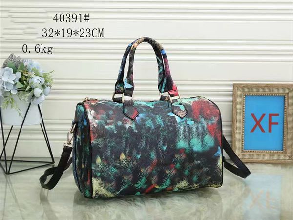 

women men luxurys shoulder bags large capacity luggage handbag lady cross body duffel bag purse letter printing outdoor packs handbags