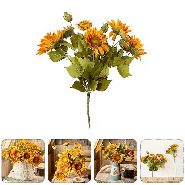 

decorative flowers & wreaths sunflower bouquet silk cloth simulation