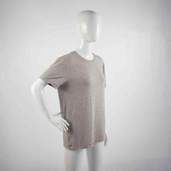 

women's t-shirt emf protective shirt, anti-bacterial radiation protection, safe anti-rf protection for clothing tvfj, White