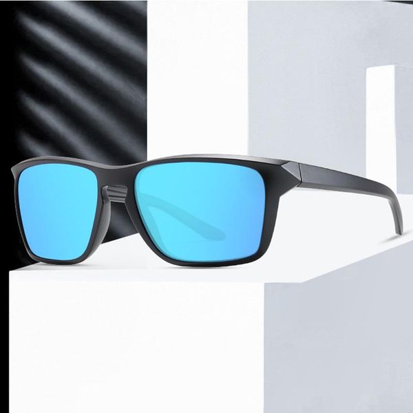 

sunglasses fashion retro square box polarized for men, sports riding casual sunglasses, versatile sunshade 2021, White;black