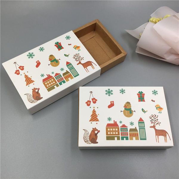 

gift wrap 100pcs drawer style vintage kraft cardboard wedding favor candy box packaging for candy/chocolate/cookie/craft/gifts