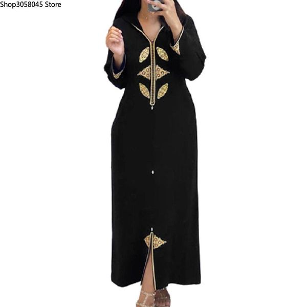 

ethnic clothing 2xl autumn women long dress dubai abaya 2021 fashion hijab dresses luxury vintage robe zipper turkey party maxi femme vestio, Red