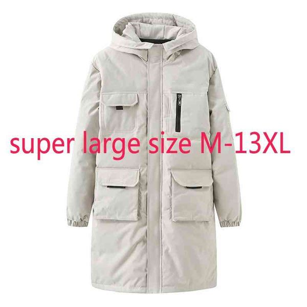 

new arrival white duck fashion super large down clothing long thick casual winter et men plus size m-11xl 12xl 13xl, Black;white