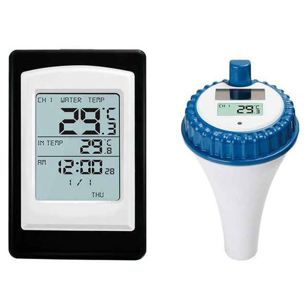 

pool & accessories swimming thermometer, wireless sensor waterproof water solar sinking, floating, suitable for pools, spas, aquariums
