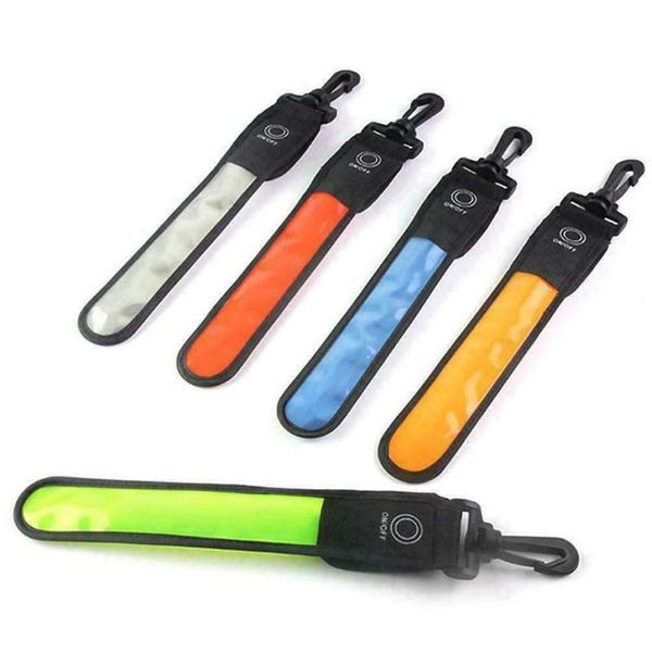 

light reflective belt strap night outdoor accessories lighting pendant decor sports safety bag bike lights