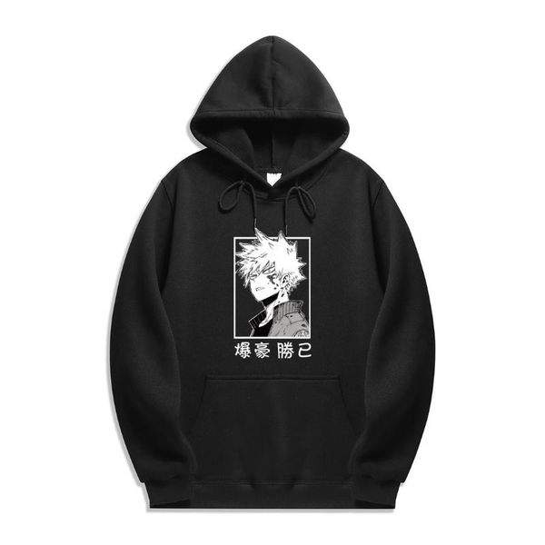 

anime kakashi sasuke hoodies japanese printed men's hoodie streetwear casual sweatshirts harajuku &, Black