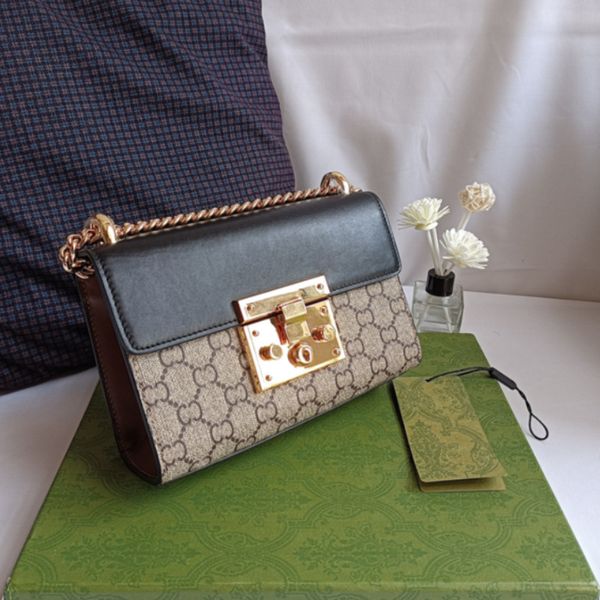 

new fashion real object with women's bag leather box double chain sling single shoulder messenger small square