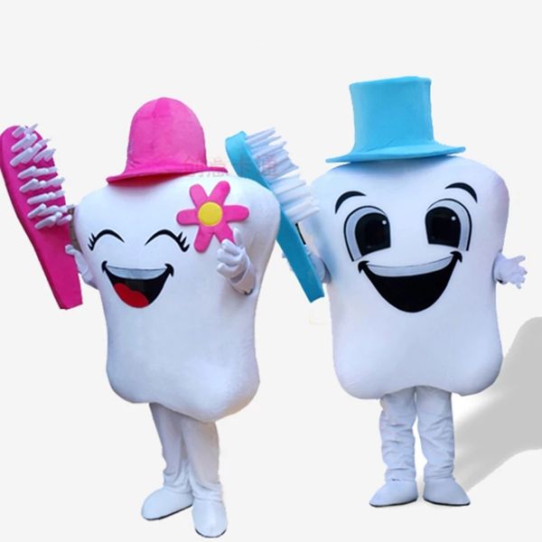 Мультфильм зубов талисман костюм стоматологический реквизит пропаганды производительность анимация ходьба одежда на открытом воздухе