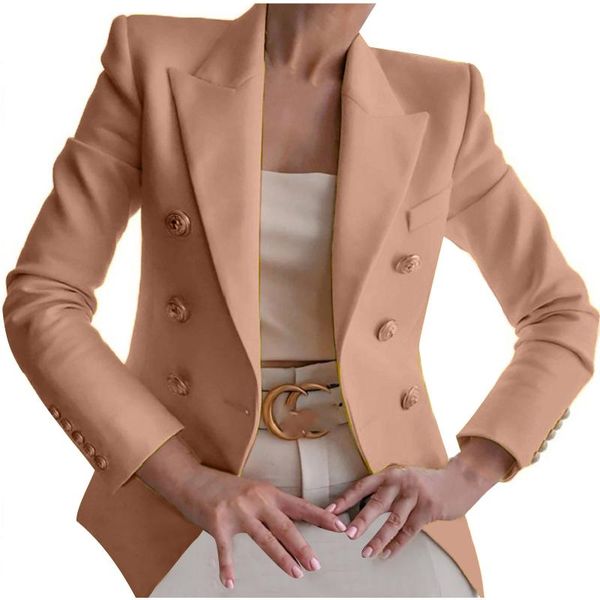 

women's suits & blazers women jacket buttons long sleeve solid office coat cardigans suit outwear work lady elegant, White;black