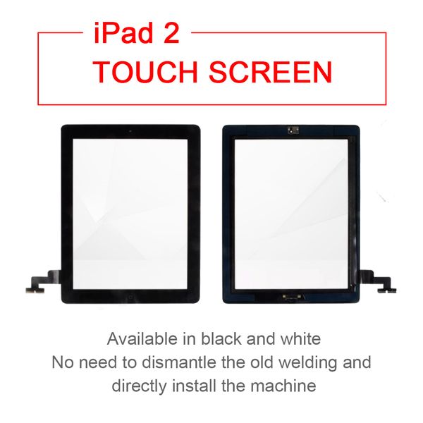 

touch screen quality for ipad 2/3/4 digitizer front replacement glass assembly with home button