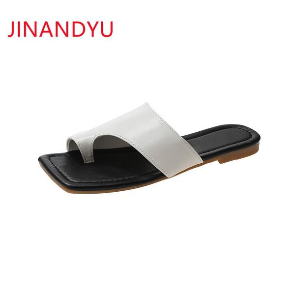 

slippers summer sandals leather flip flop slipper shoe woman flats mule white black blue soft comfy shoes womens flops