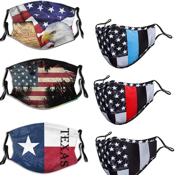 

custom logo 2021 new national flag cotton printed mask dust-proof pluggable filter