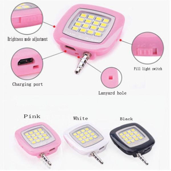 

mobile phone led fill light external flash po self-timer artifact flashes